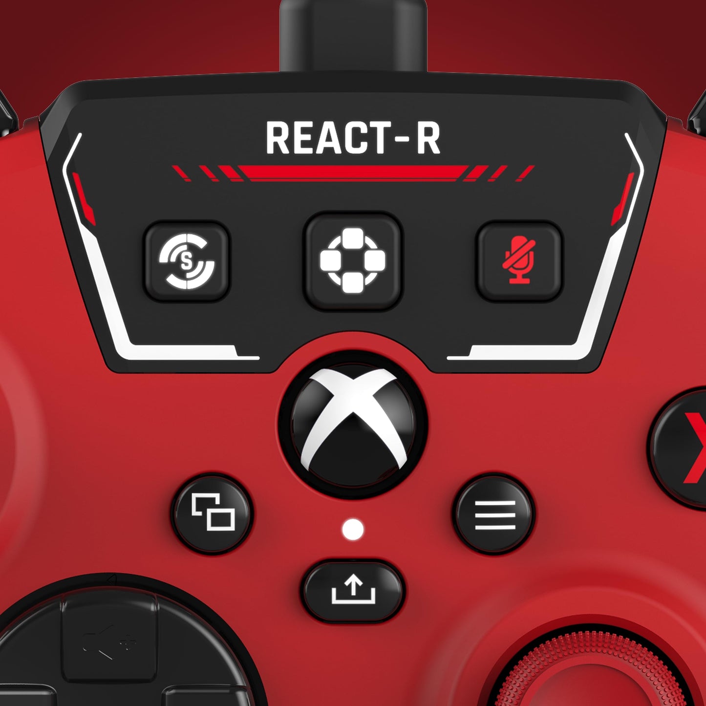 - Turtle Beach | React-R Red Wired Gaming Controller | Audio Controls, Mappable Buttons & Textured Grips  -