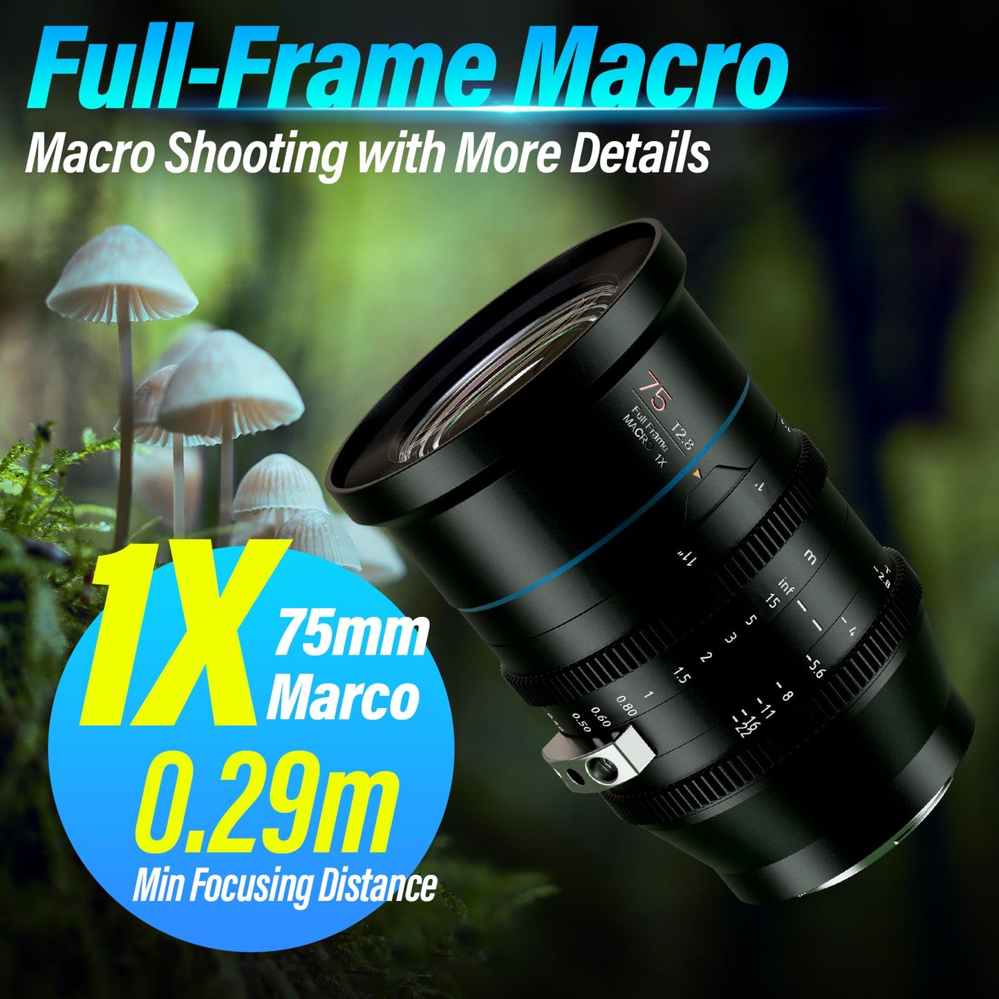 - SIRUI 75mm | Jupiter Macro T2.8 Full-Frame Cine Prime Lens -