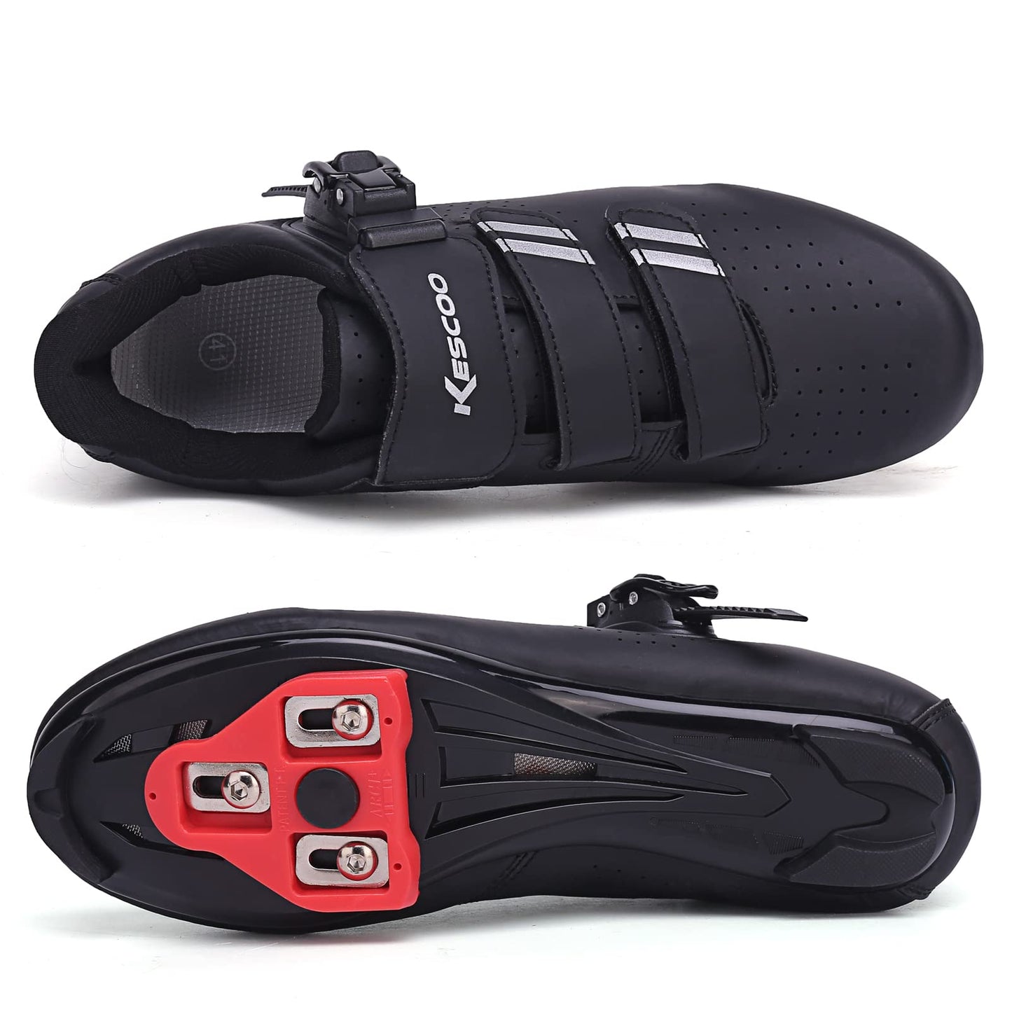 Cycling Shoes for Men Women Compatible with Peloton Bike Shimano SPD & Look ARC Delta for Indoor Spin Cycle Road Bike Shoes with Delta Cleats Pre-Installed, Black 7