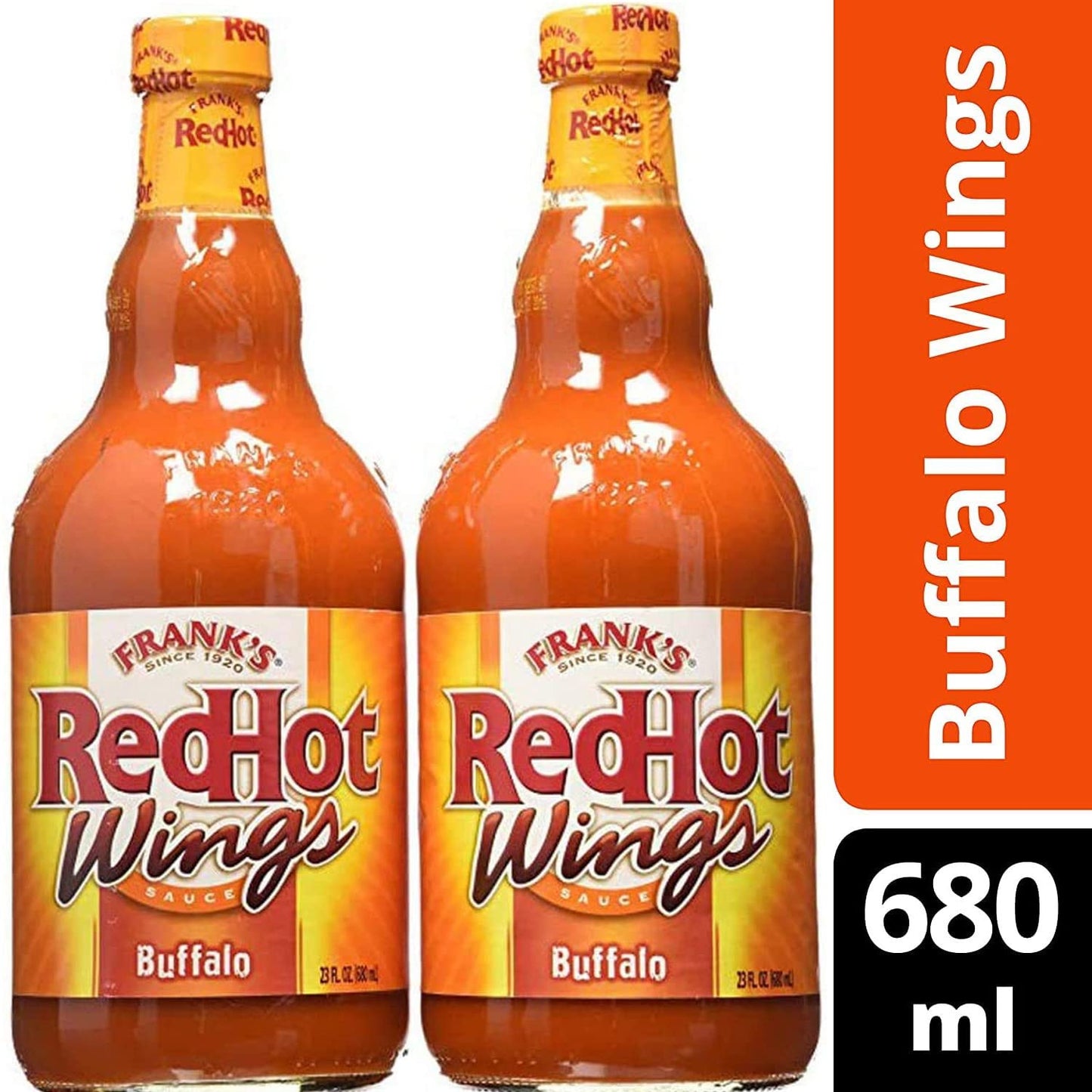 - Frank's Redhot Buffalo Wing Sauce | Pepper | 1360 millilitre(680 ml X Pack of 2) -