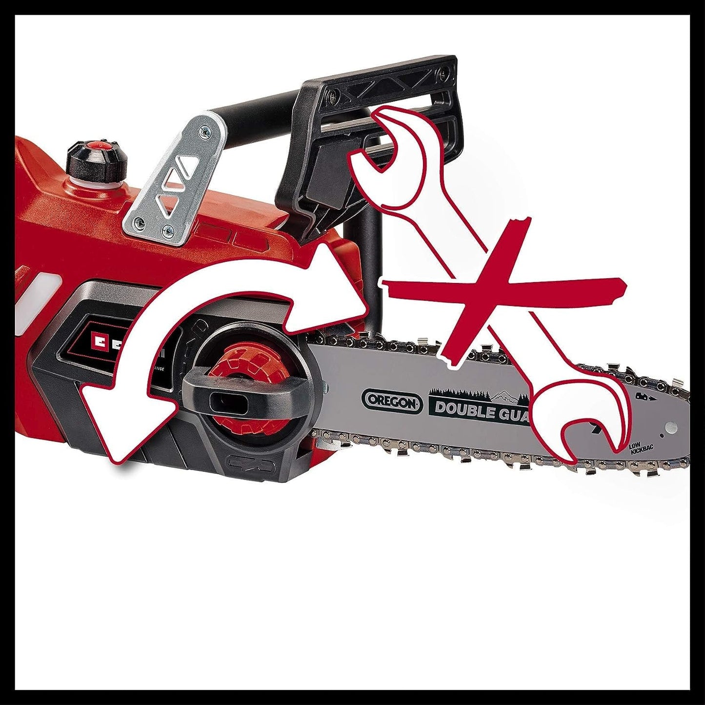 - Einhell Power X-Change 18V Cordless Chainsaw | 10 Inch (25cm) Electric Chainsaw | Cordless | OREGON Bar and Chain | GE-LC 18/25 Li Solo Battery Chainsaw | (Battery Not Included) -