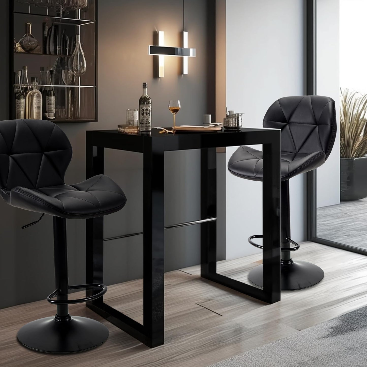 - WangPangzi Bar Stools Set of 2 Bar Chairs,Modern Height Adjustable Kitchen Stools