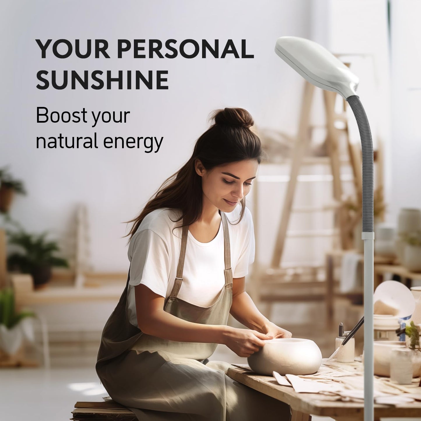 - Kenley Daylight Reading Lamp | Floor Standing | Standard Reading Light -