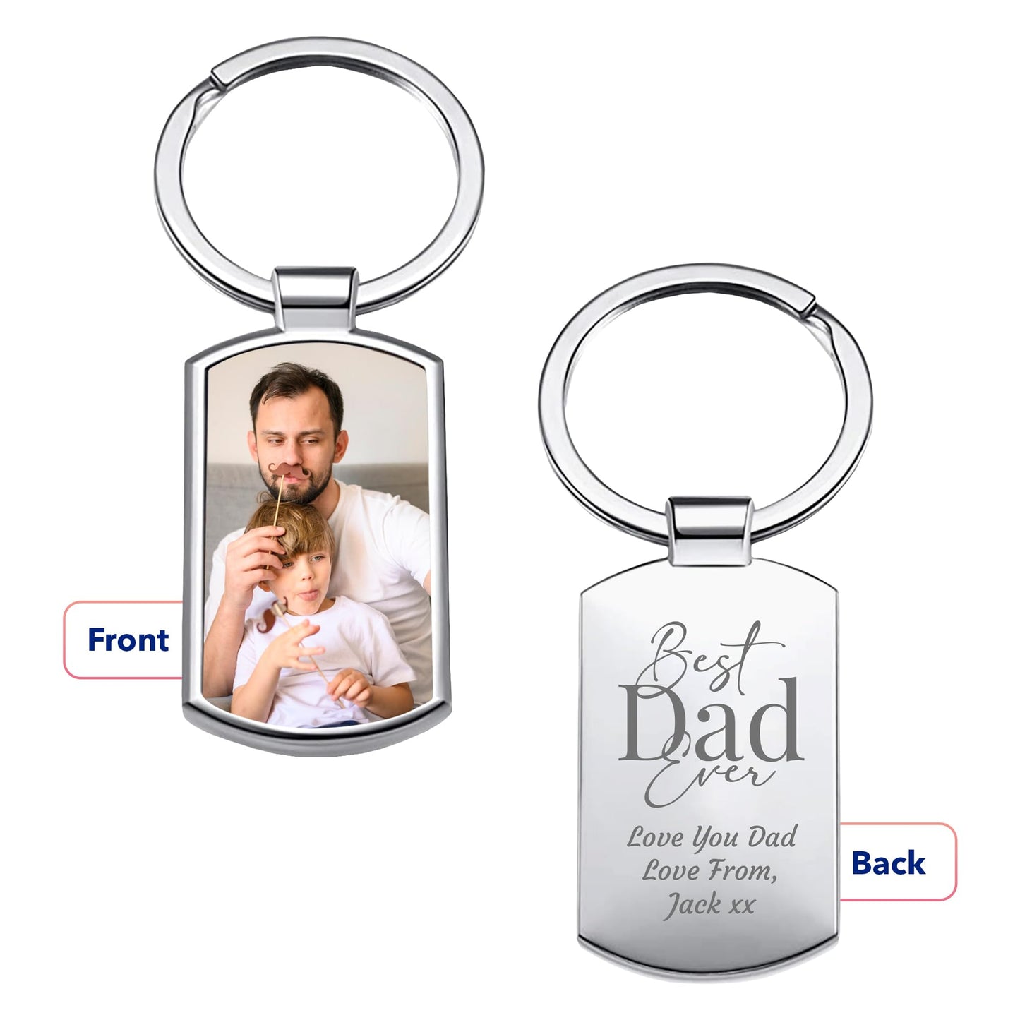 - Print Maniacs | Personalised Photo Keyring -