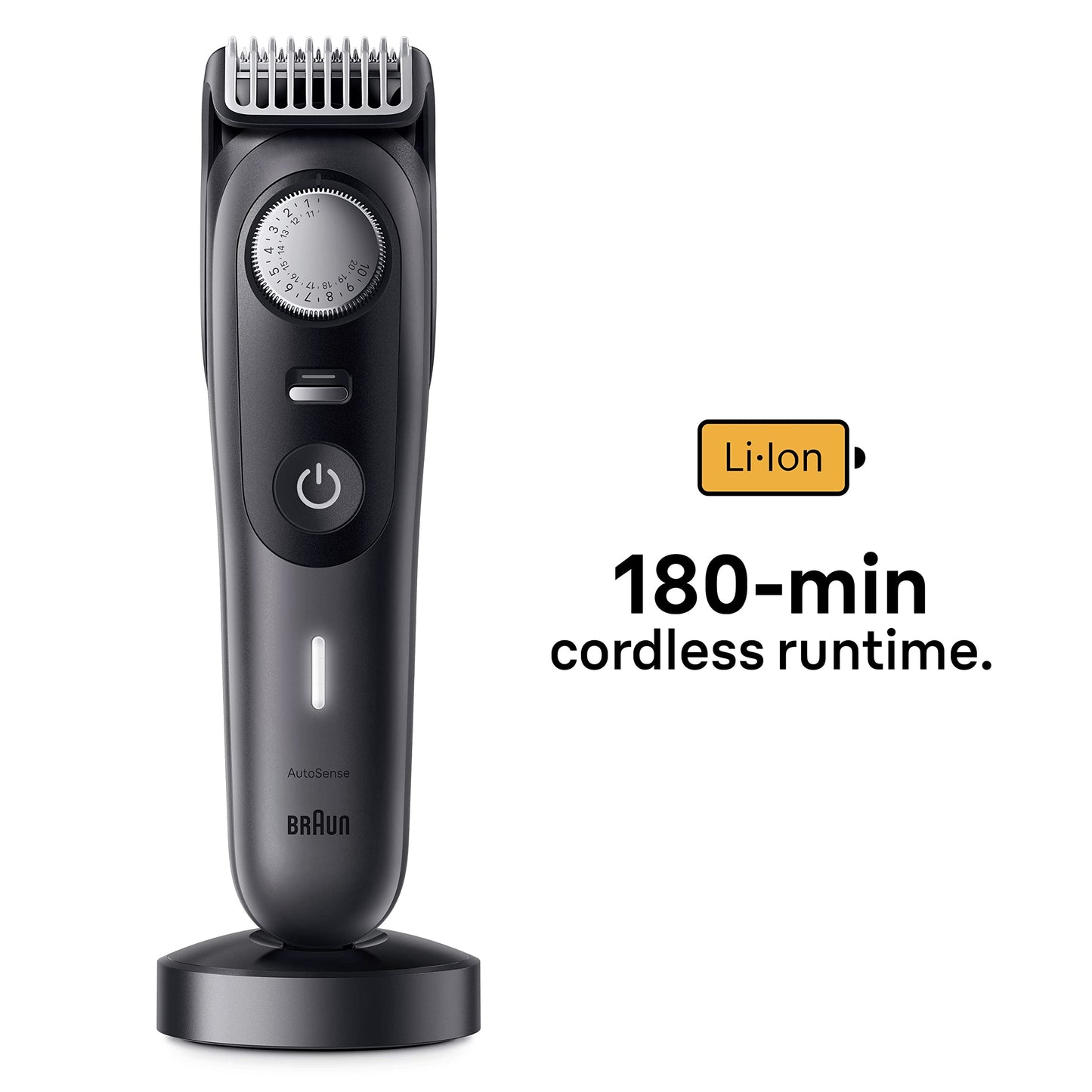 Braun Men's Beard Trimmer Series 9 BT9441, Trimmer with Barber Tools and 180-min Runtime
