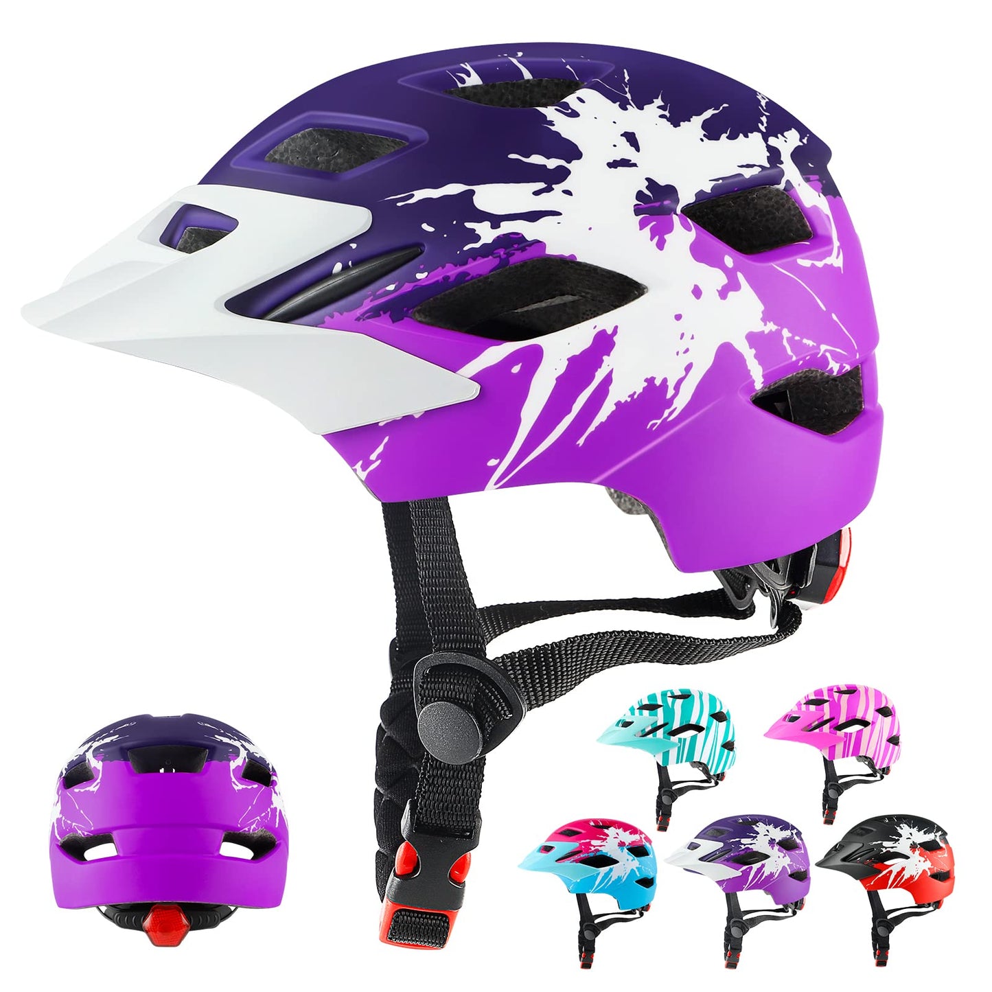 - RaMokey Kids Helmet | Kids Bike Helmet for Boys Girls Age 3-15 | Light Weight Cycling Helmet -