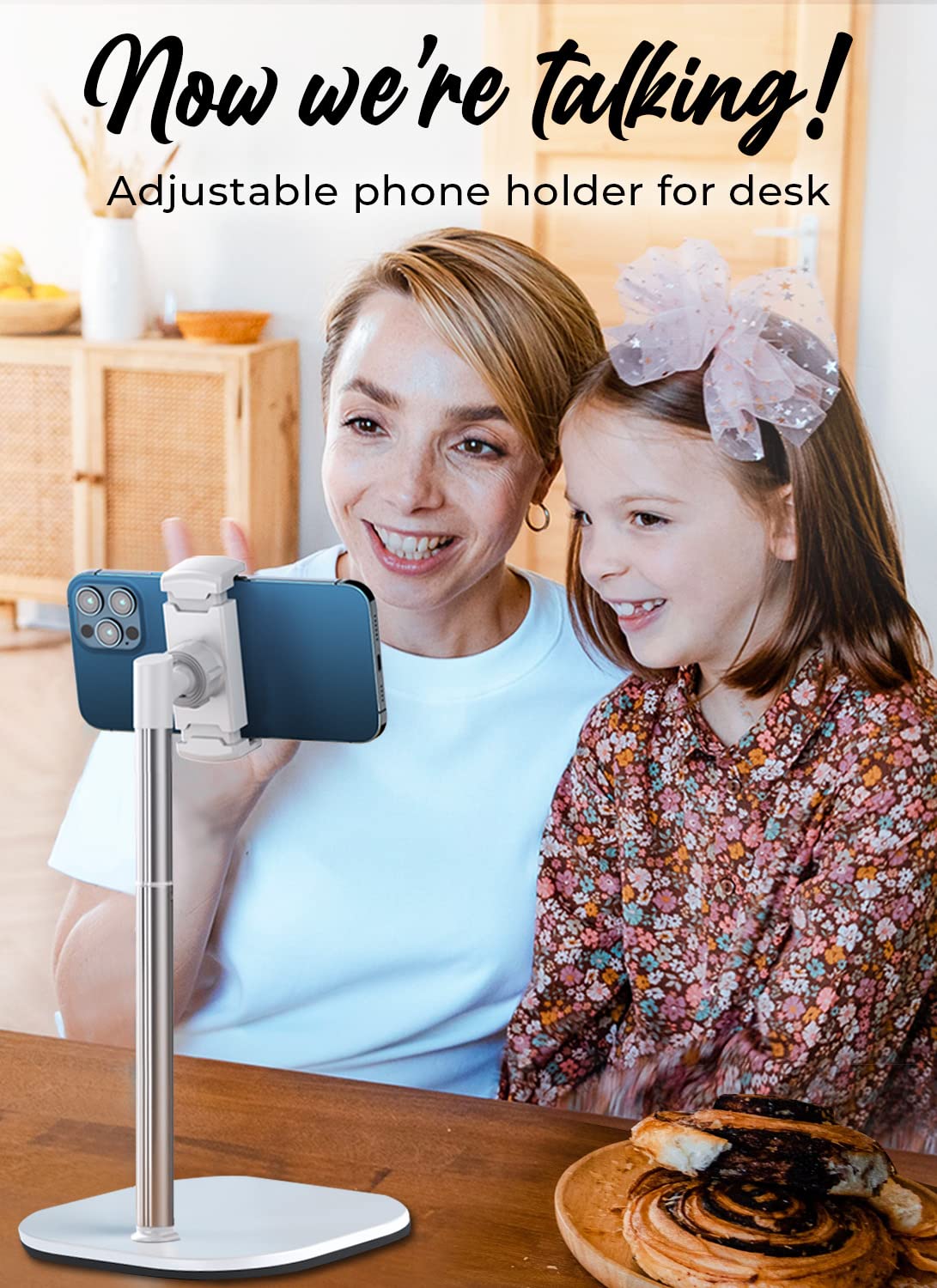 Cooper ChatStand - Height Adjustable Mobile Phone Stand for Desk | Mobile Phone Holder, Desk Phone Holder for Filming, Desk Phone Stand for Filming, iPhone Stand, Mobile Phone Accessories