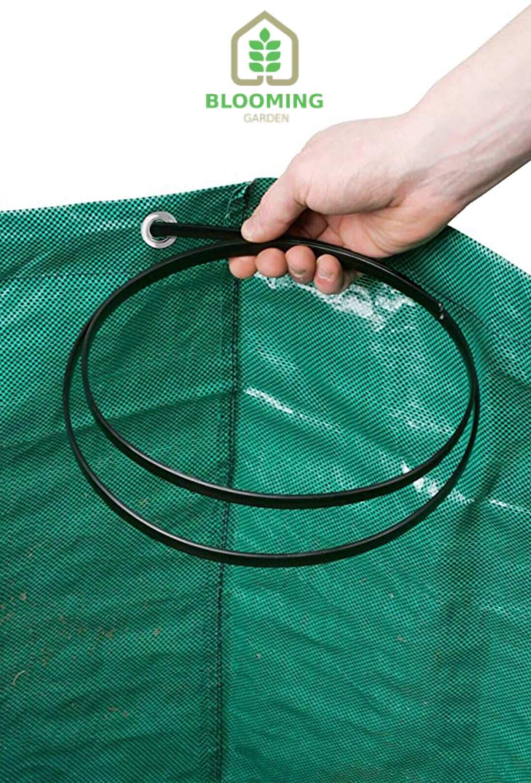 BloomingGarden Heavy Duty Garden Waste Bags 272L x 2 - Reusable Garden Sacks with Handles - Water Repellant - Industrial Fabric