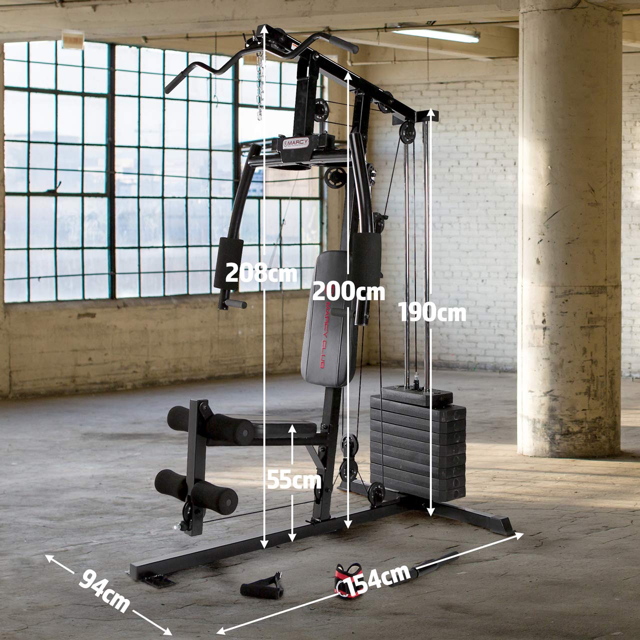 - Marcy Club MKM-1101 Home Multi Gym 54 kg Stack -