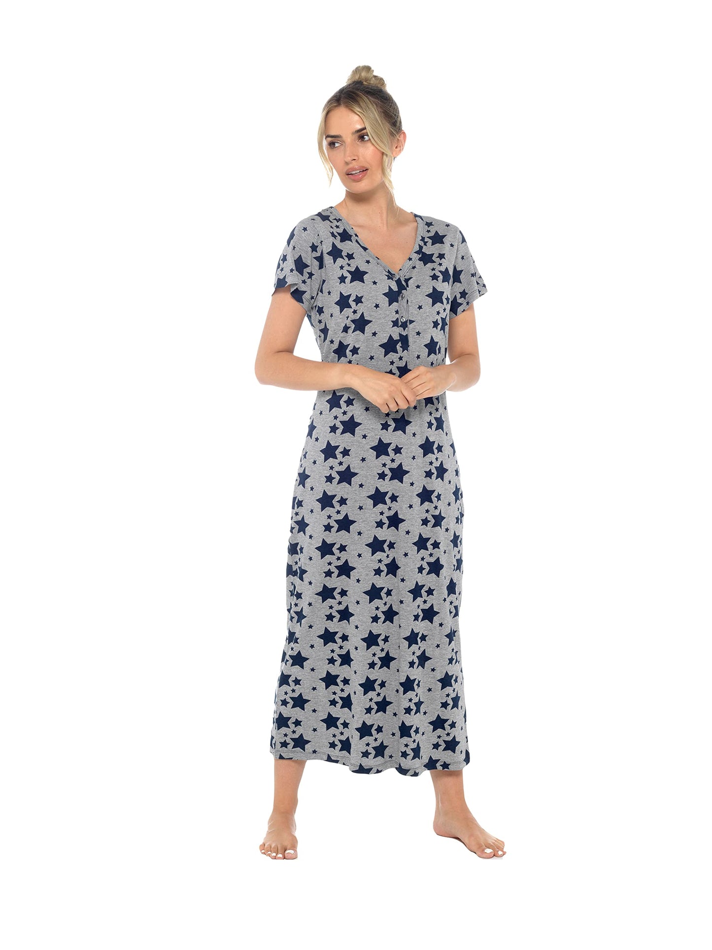 - INSIGNIA Womens Cotton Jersey Nighties Nightdress -