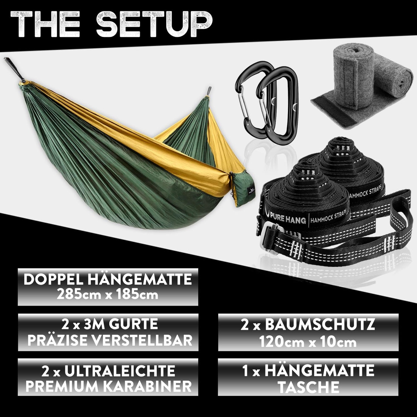 - PURE HANG Premium XXL Hammock | Double -