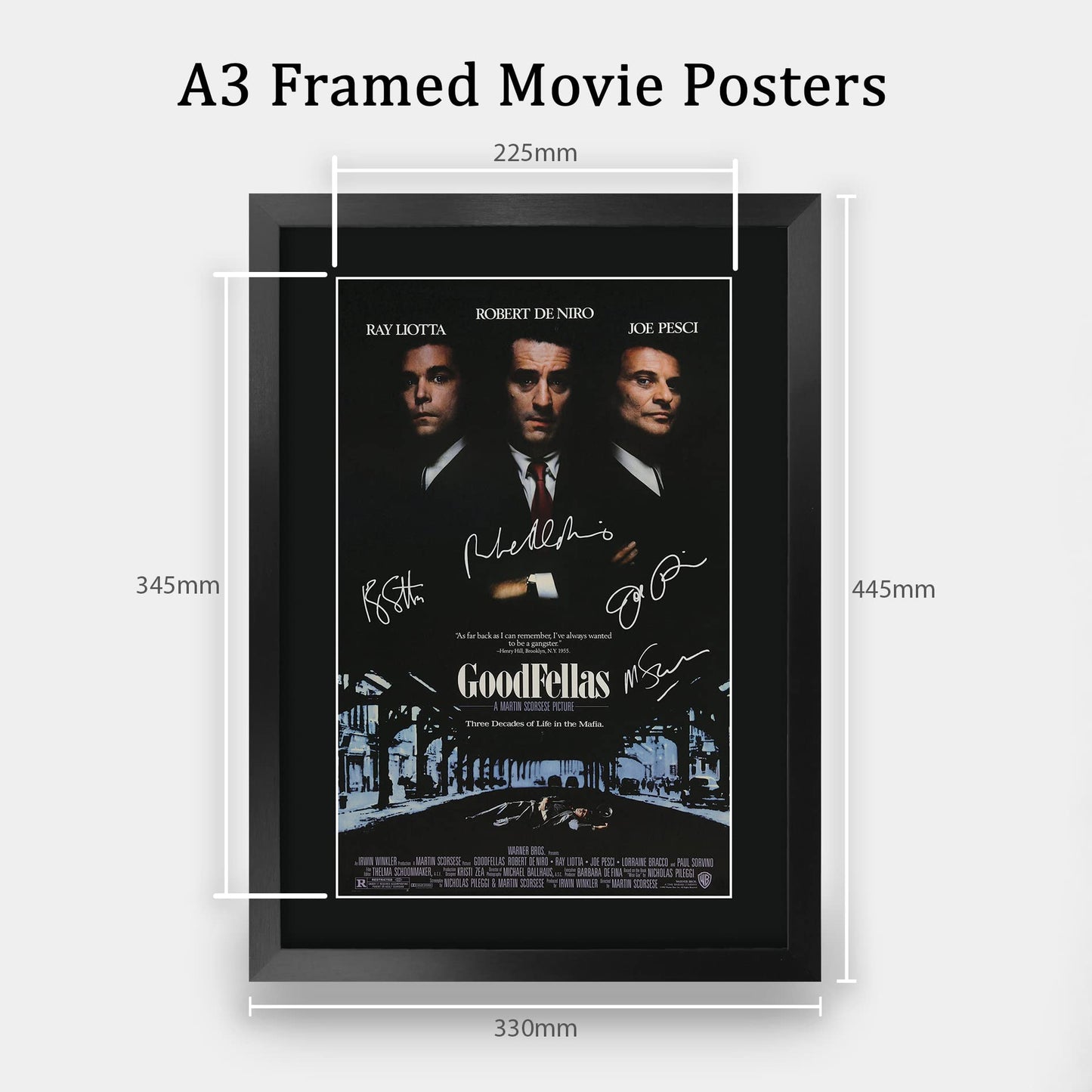 - HWC Trading A3 FR Goodfellas Movie Poster -