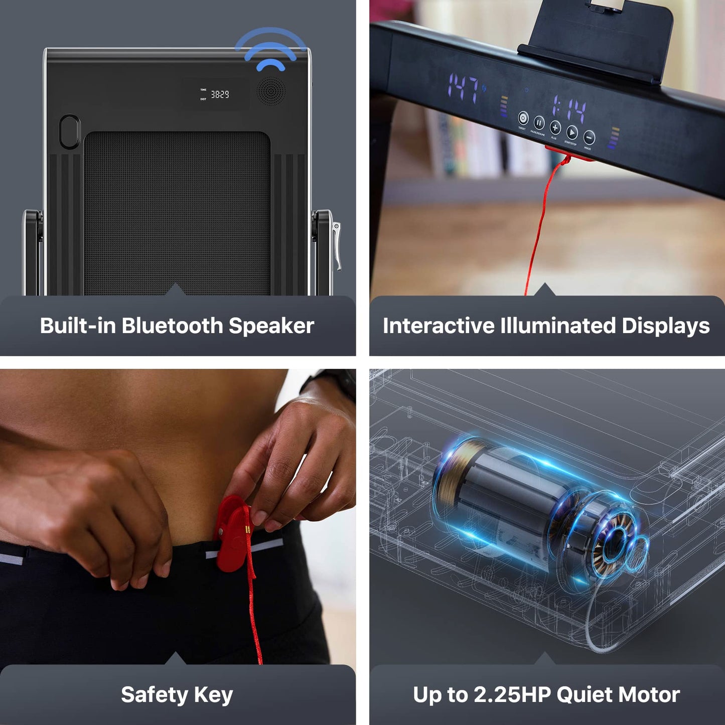 - Mobvoi Home Treadmill Pro | Foldable Treadmill for Home | Compatible with Smartwatches -