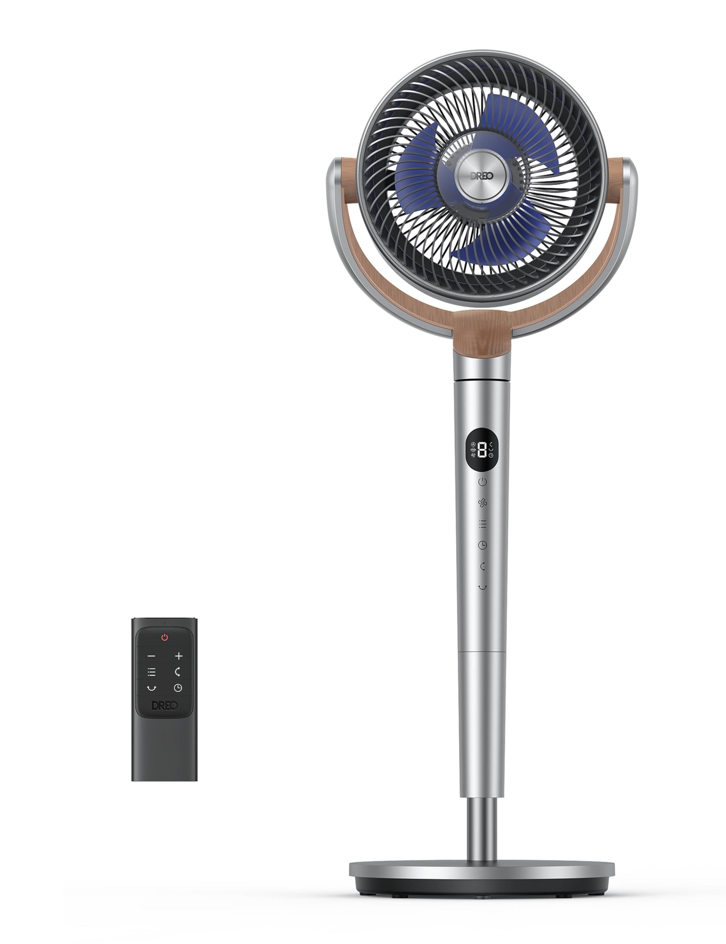 - Dreo 23dB Silent Pedestal Fan | 120°+120°Omni-directional Oscillating Fan For Bedroom | 80 ft Circulator With Remote | DC Motor Quiet Standing Fans -