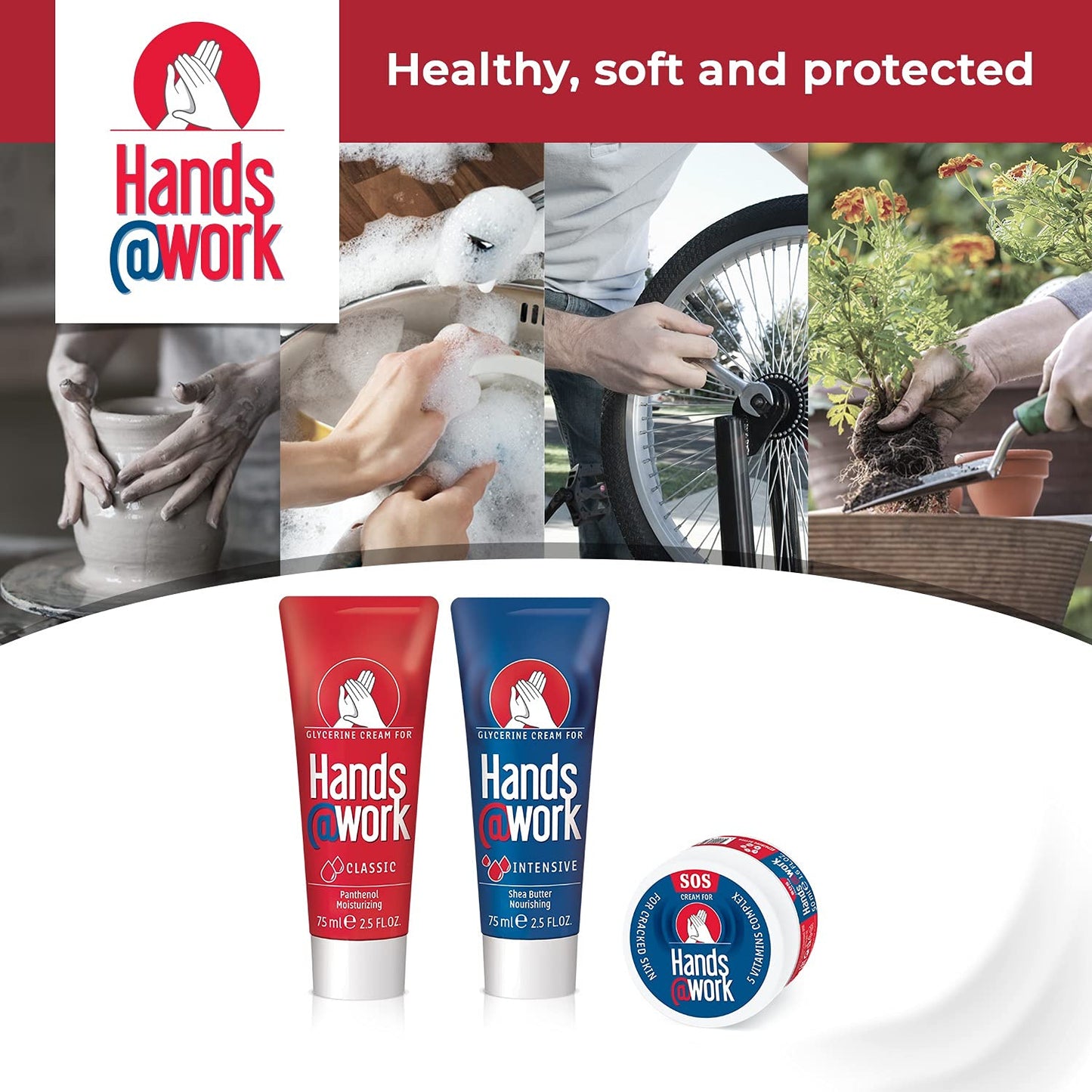 - Hands@Work | Intensive Formula | Nourishing | Glycerine Hand Cream -
