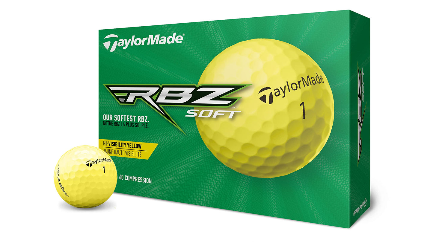 - TaylorMade | RBZ Soft Dozen Golf Balls | Yellow -