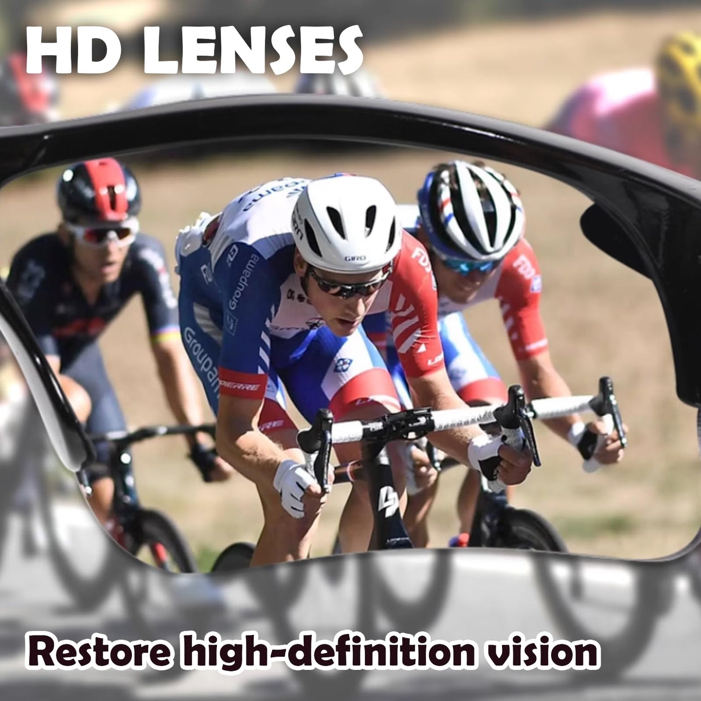 BDSHUNBF 2 Pcs Cycling Glasses, Sports Sunglasses, Cycling Sunglasses for Men Women, Sun Glasses UV400 Protection Ski Goggles Outdoor Bicycle Motorbike Driving Fishing Running Fishing Goggles