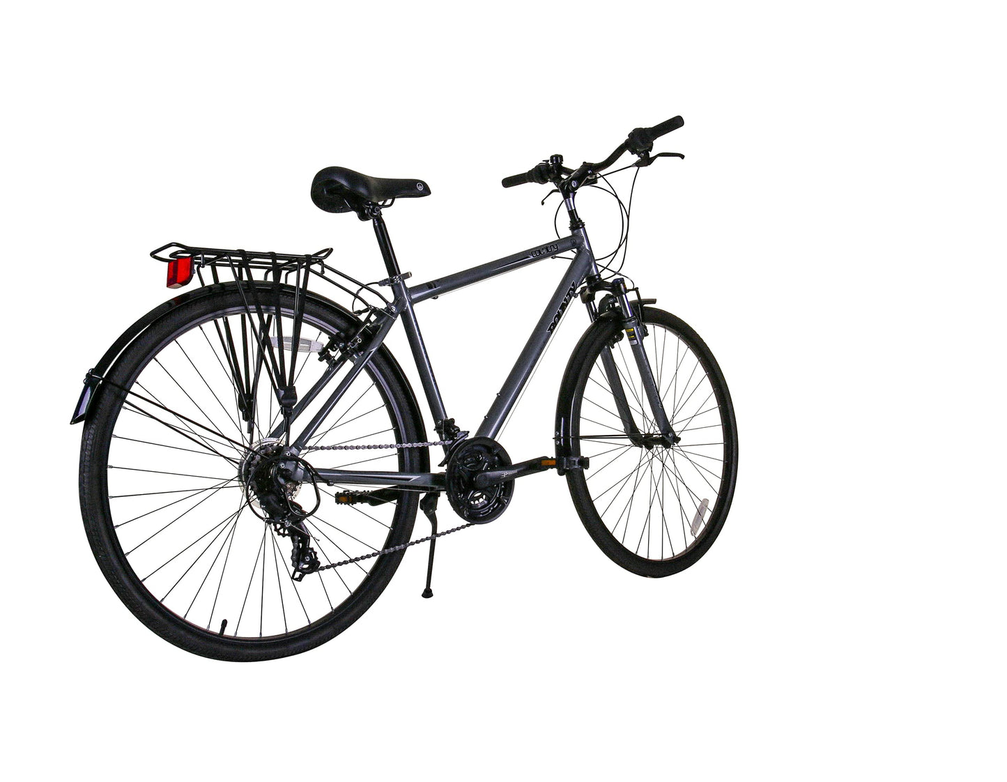 Bounty Country Hybrid Bike - Lightweight Alloy Frame, 18 Speed Shimano Gears, Zoom Suspension Forks - ideal for cycling Enthusiasts