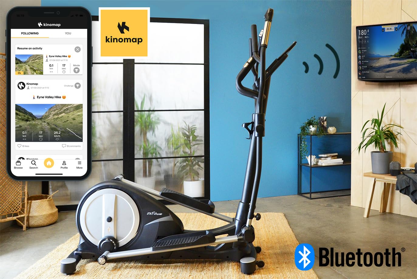 - JTX Tri-Fit Elliptical Cross Trainer | Bluetooth | 2 Year Home Warranty -