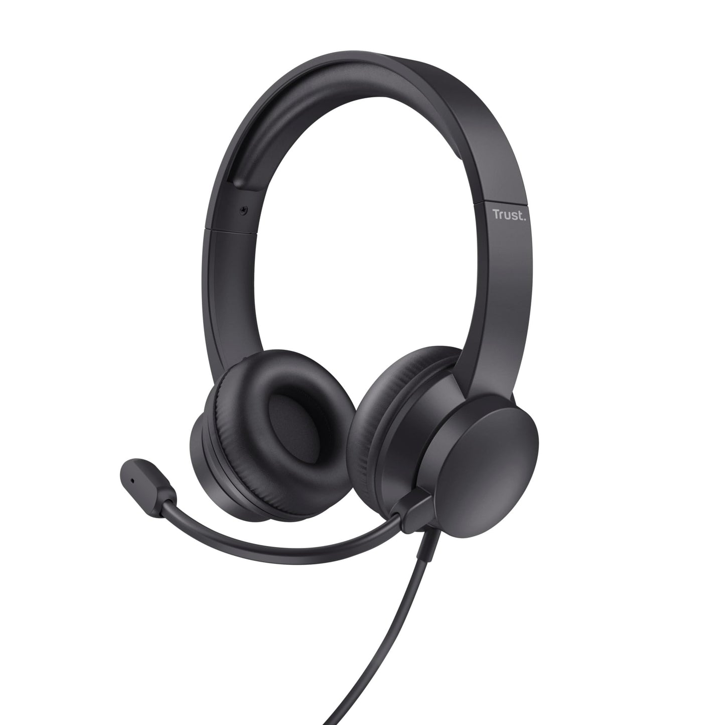 - Trust Roha II USB Headset | with Microphone | On-Ear Lightweight Design | Adjustable Headband -