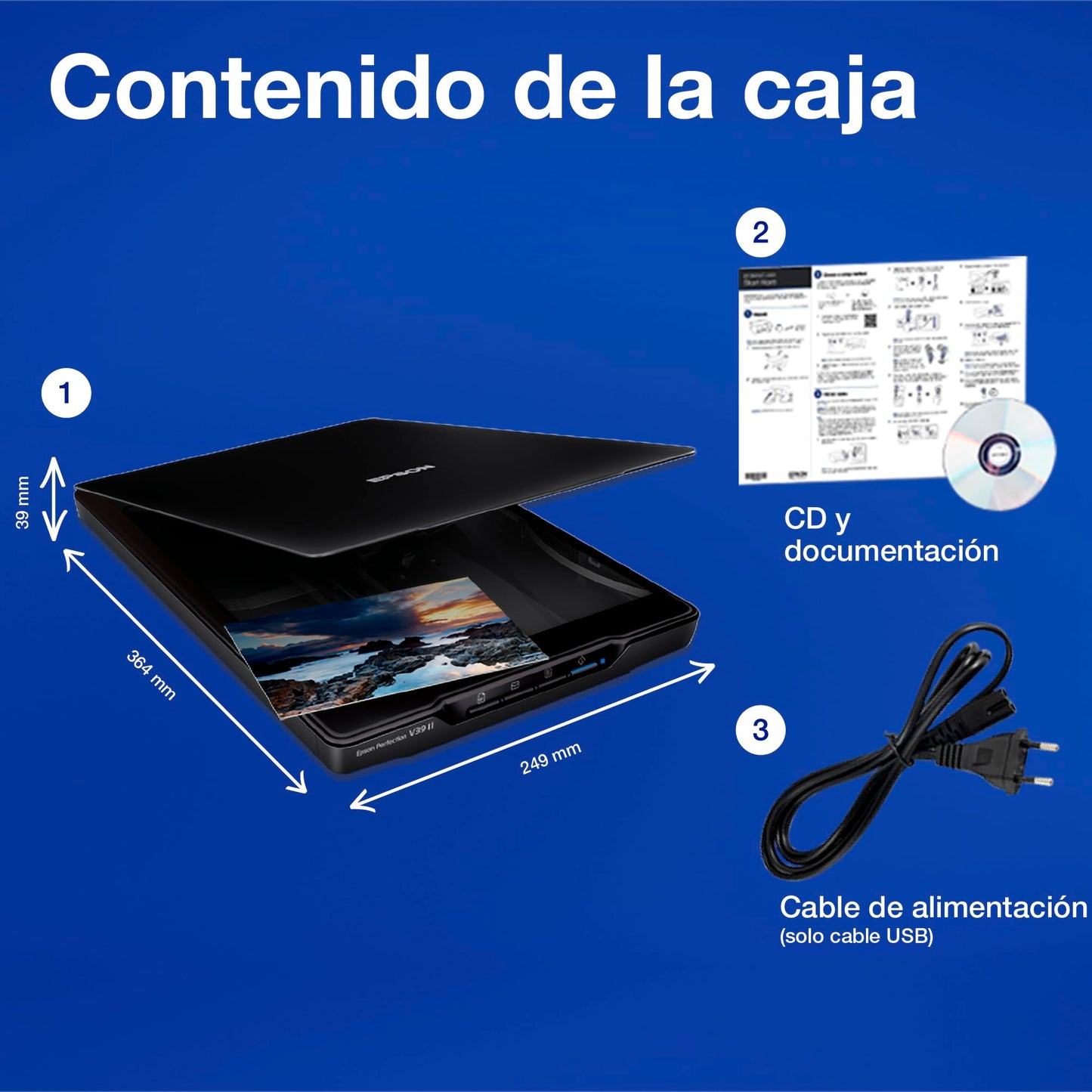 - Epson Perfection V39 II Photo and Document Scanner | Black -