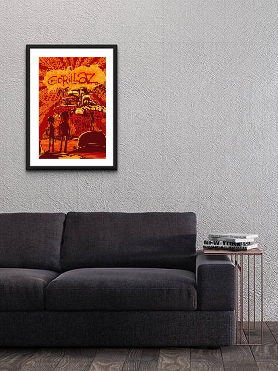 - Street Art | Gorillaz | English Rock Band | Music Home Decor | Music Wall Art Picture | A4 -