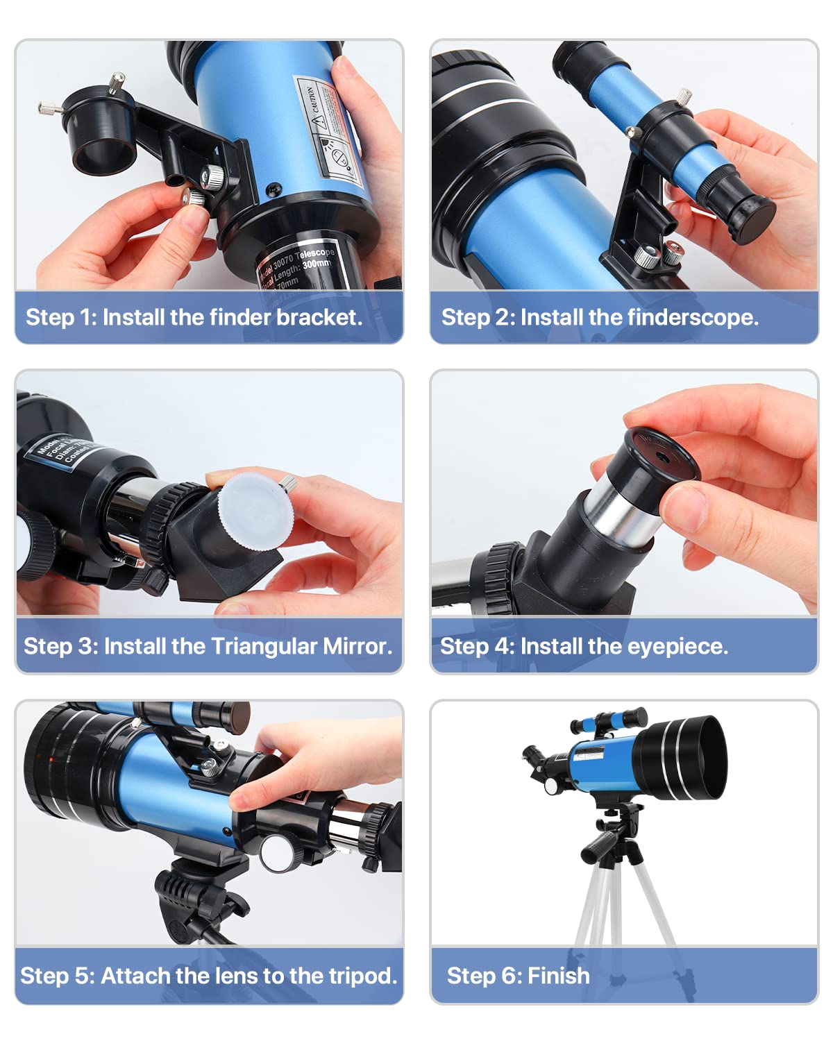 Astronomy Telescopes,Urtioty 70mm Astronomy Refractor Telescope with Adjustable Tripod for Sky Star Gazing,Ideal for Kids & Beginners & Adult