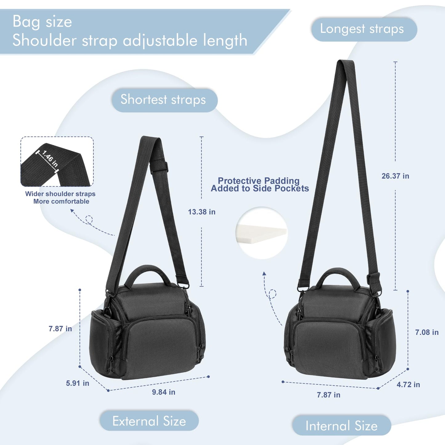 - SLR Cameras Case | Waterproof Shockproof DSLR Camera Single Bag -