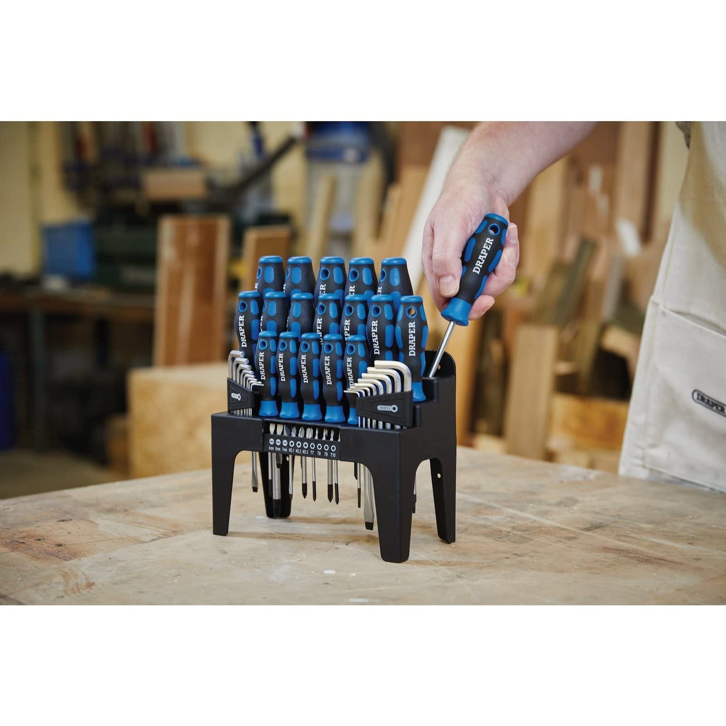 - Draper 44 Piece Precision Screwdriver Hex Key and Bit Set | Soft Grip Drivers Hand Tools | DIY and Professional Kit | Tool Stand | Magnetic Tips | 81294 -