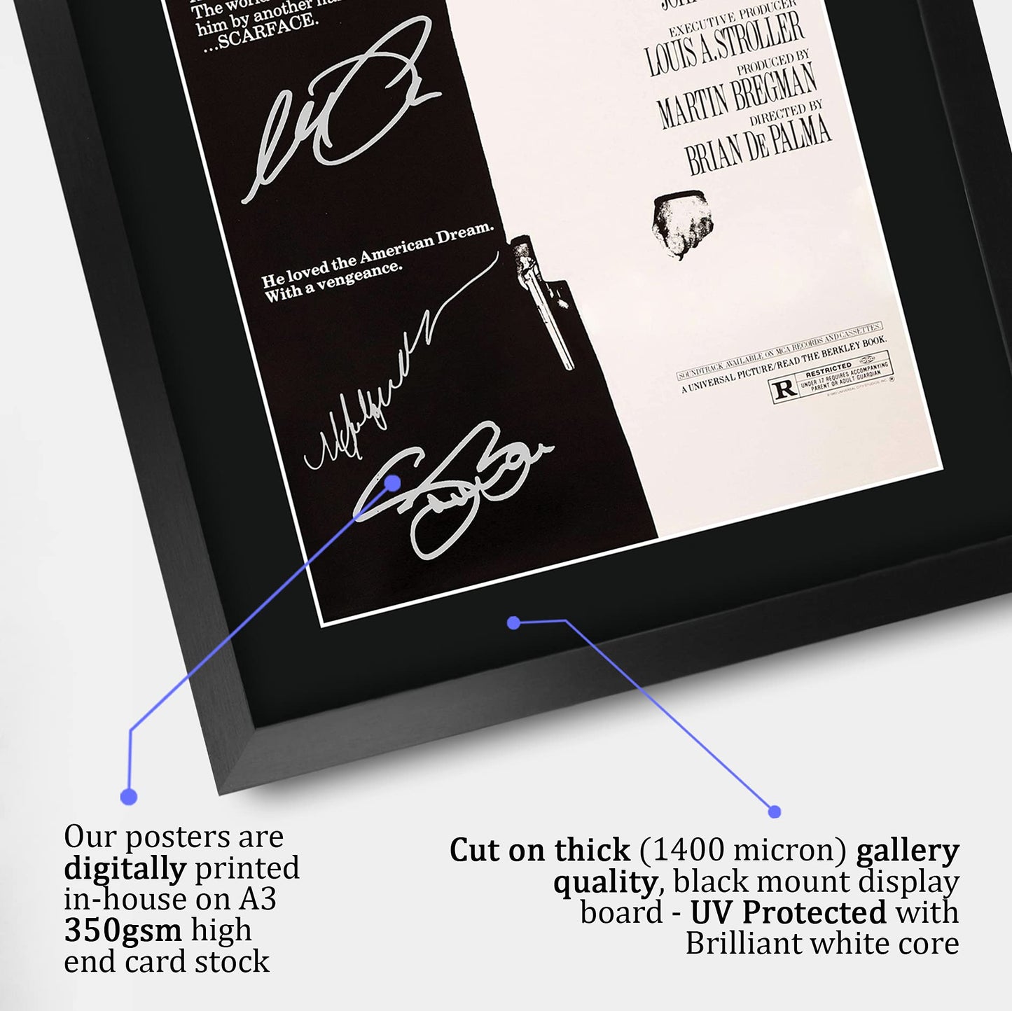 - HWC Trading A3 FR Scarface Movie Poster -