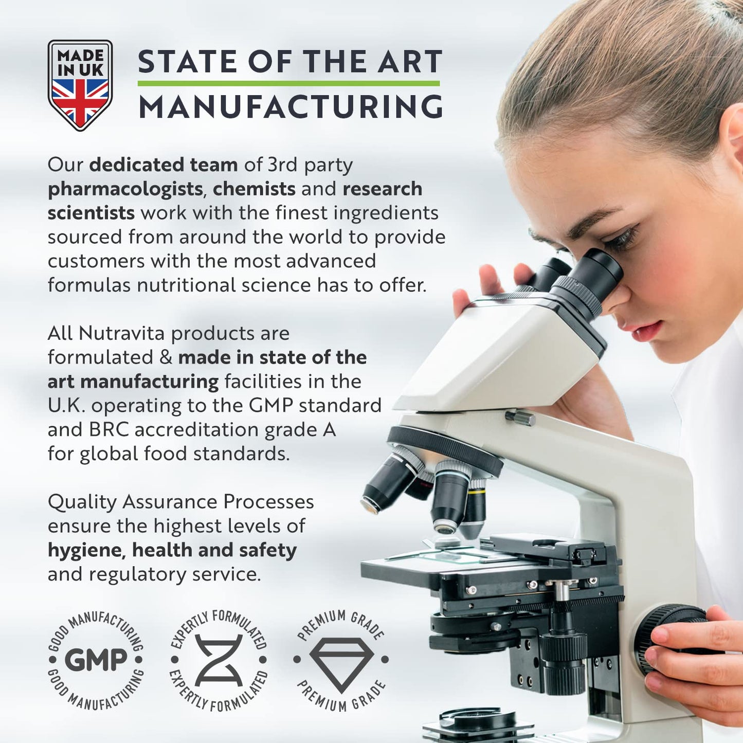 60 Billion CFU Probiotic Cultures - Scientifically Backed Lactospore® for Good Gut Flora - Enteric Coating to Ensure Probiotics are Delivered Directly to The Gut - Made in The UK