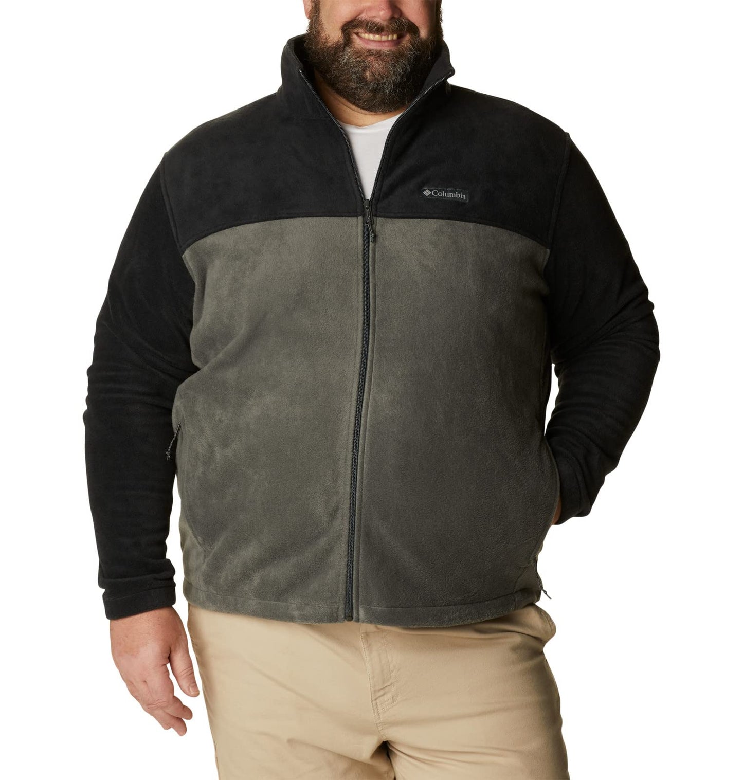 Columbia Mens Steens Mountain 2.0 Full Zip Fleece Jacket, Black X Grill, M EU