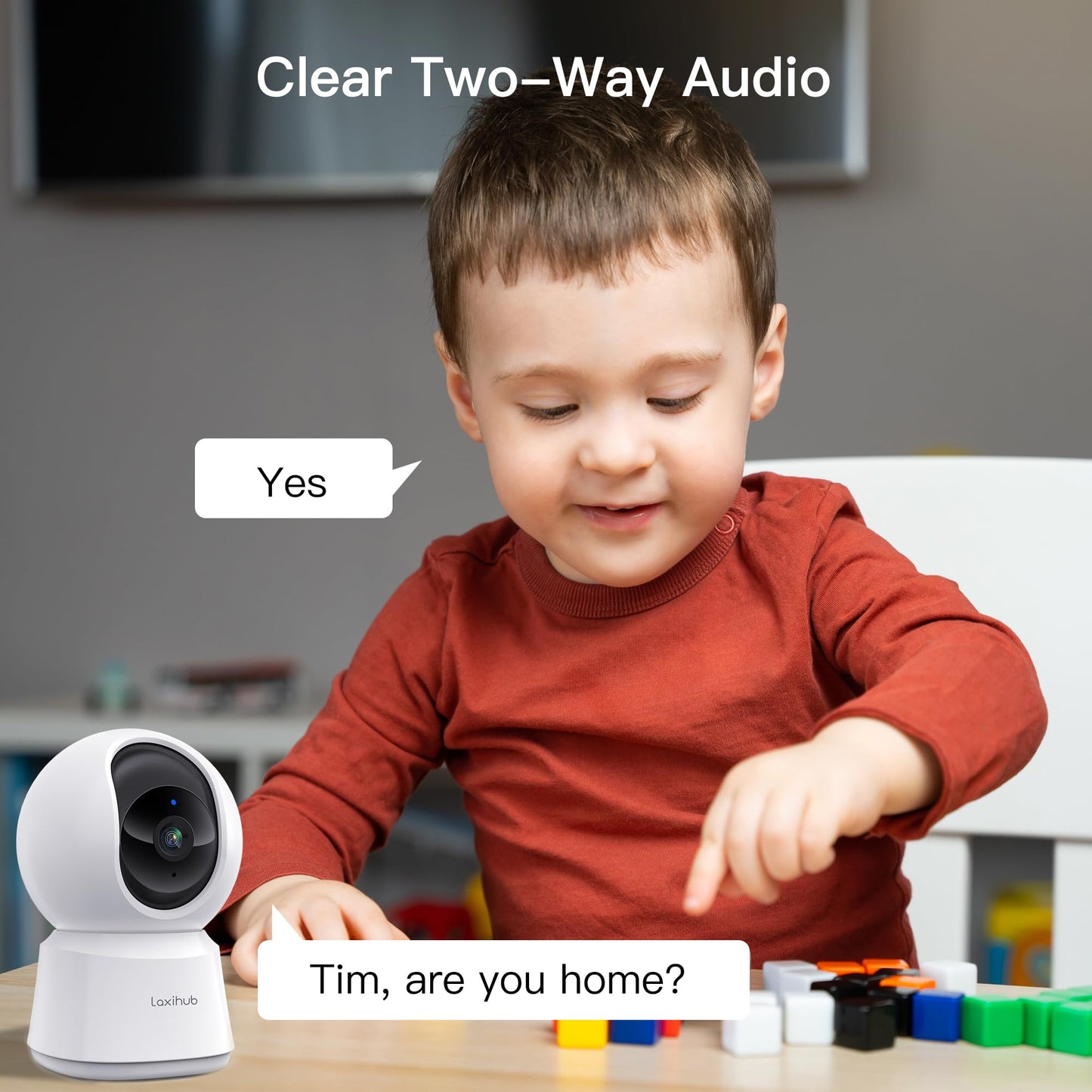 - LAXIHUB Pet Dog Cameras with App | 2K 3MP Indoor Security Camera -