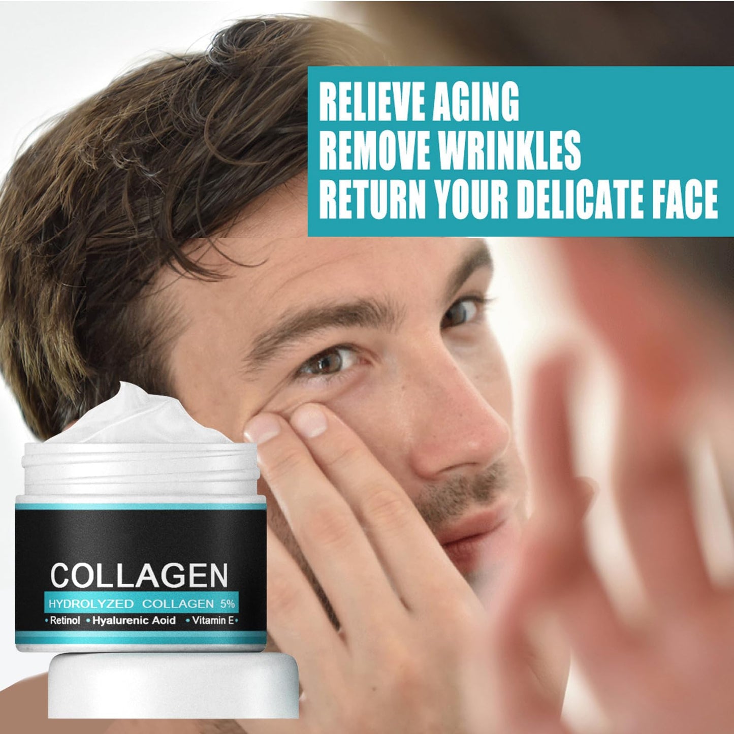 Anti-aging Cream for Men,Anti Wrinkle Cream for Men,Men's Anti-Aging Anti-Wrinkle Cream,Facial Cream Moisturiser for Men,Skin Firming And Tightening Anti Aging Wrinkle Cream For Men