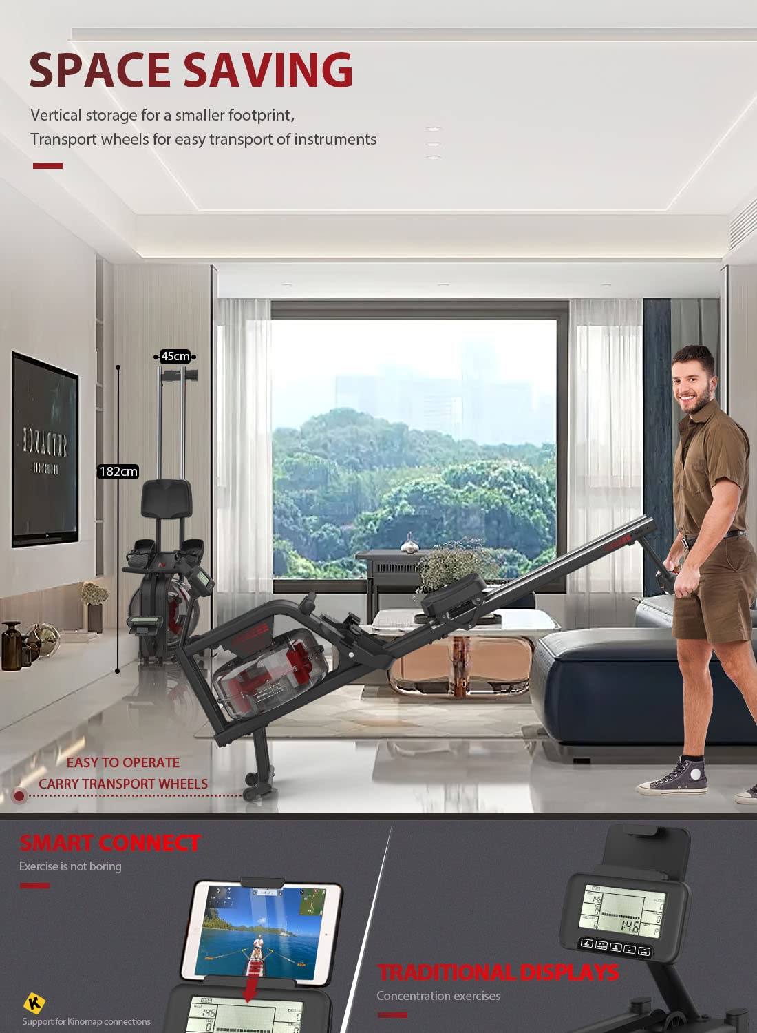 - Neezee Rowing Machine | Rower Machine for Home Gym -