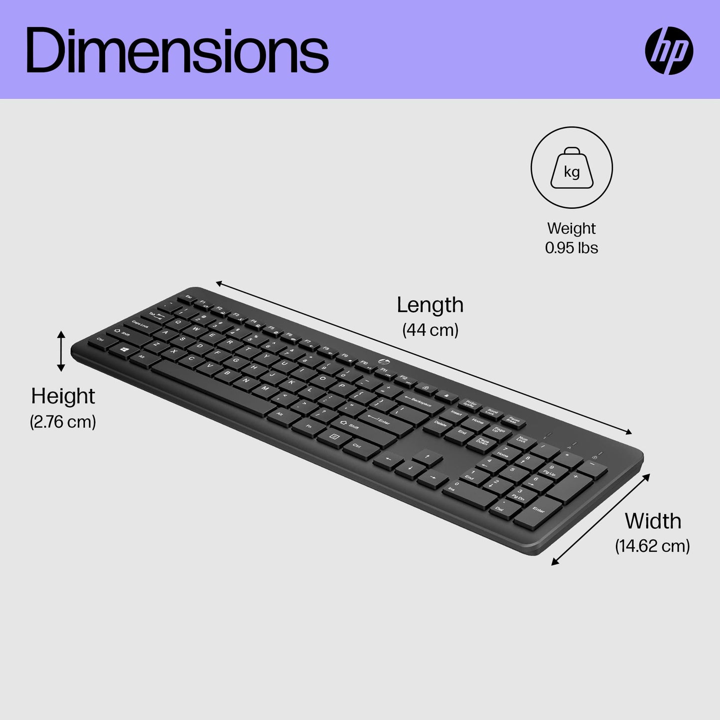 - HP 230 Wireless Keyboard -