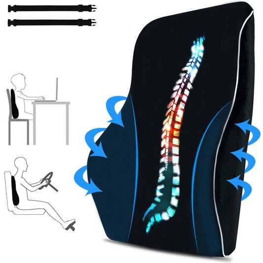 - TheComfortZone Lumbar Support Pillow | Office & Gaming Chair Car Lumbar Pillow -