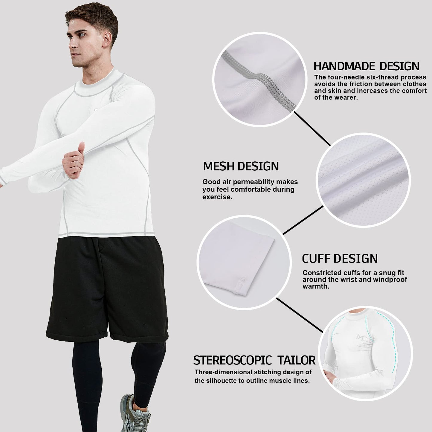 - MEETYOO Men’s Compression Base Layer -