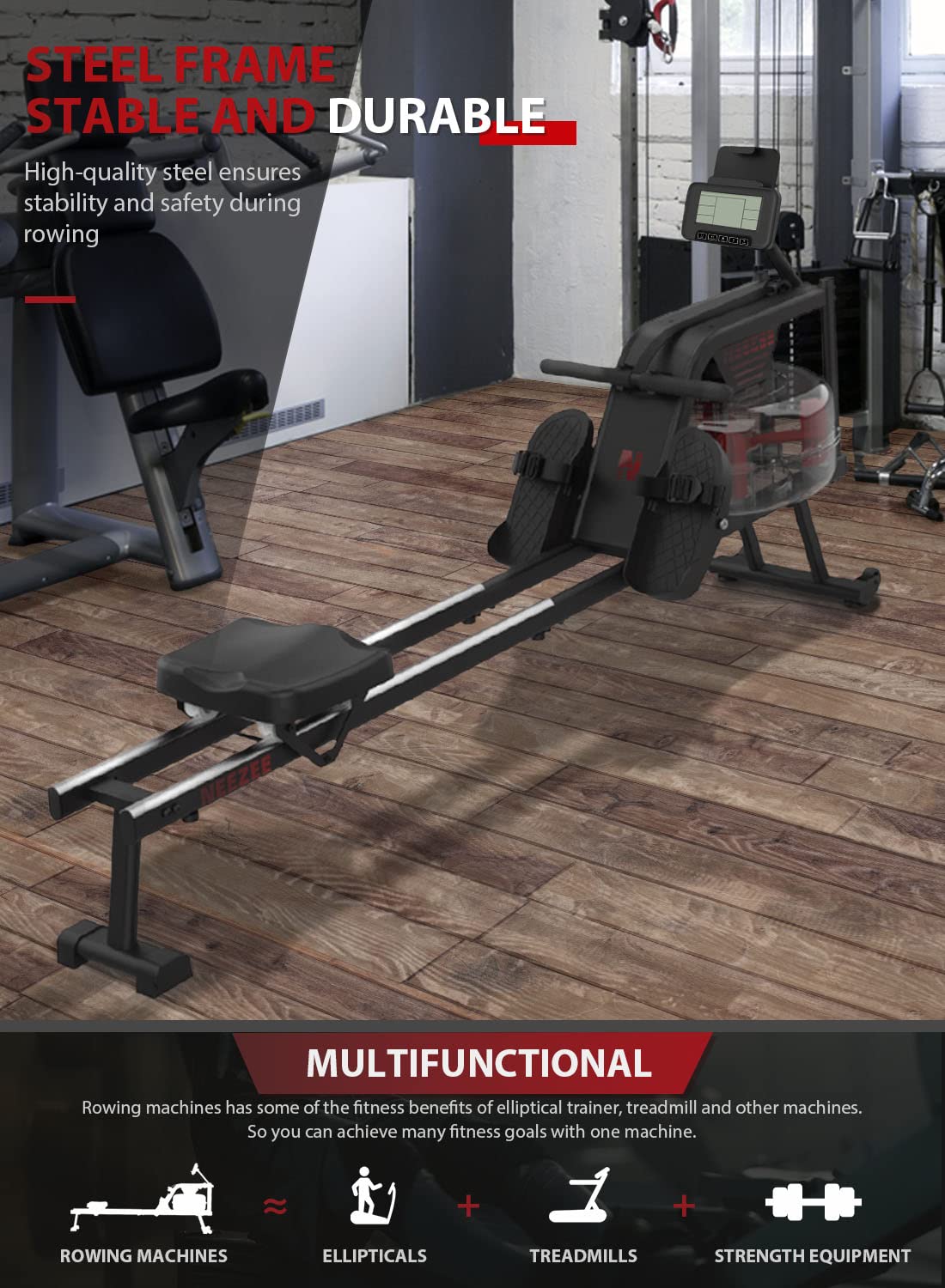 - Neezee Rowing Machine | Rower Machine for Home Gym -