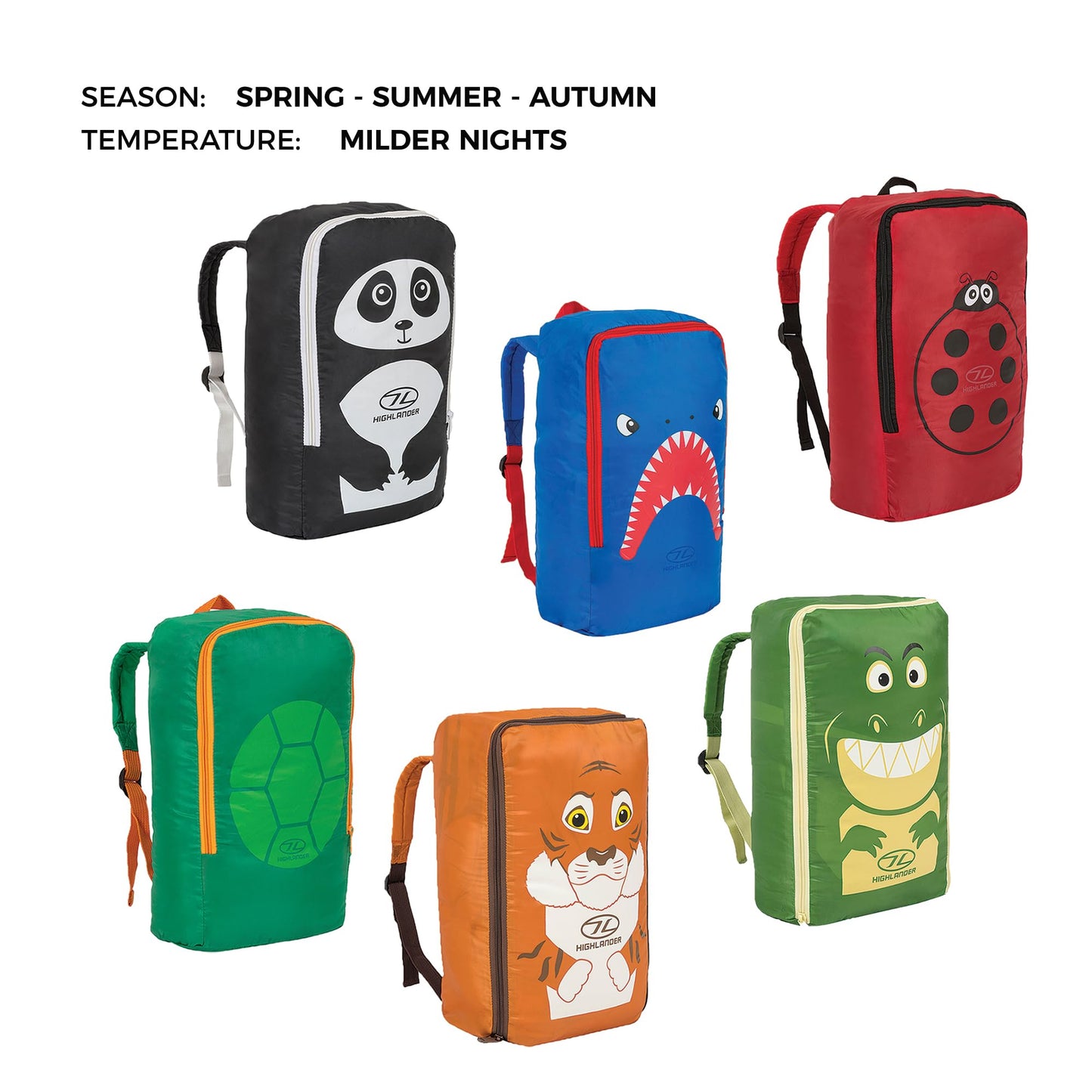 - Kids Sleeping Bag by Highlander | Mummy Style - Themed Carry Backpack for Easy Transportation - Lightweight and Warm - Perfect for Camping, Hiking, and Sleepovers. Junior Warm Snuggle Sleeping Bags