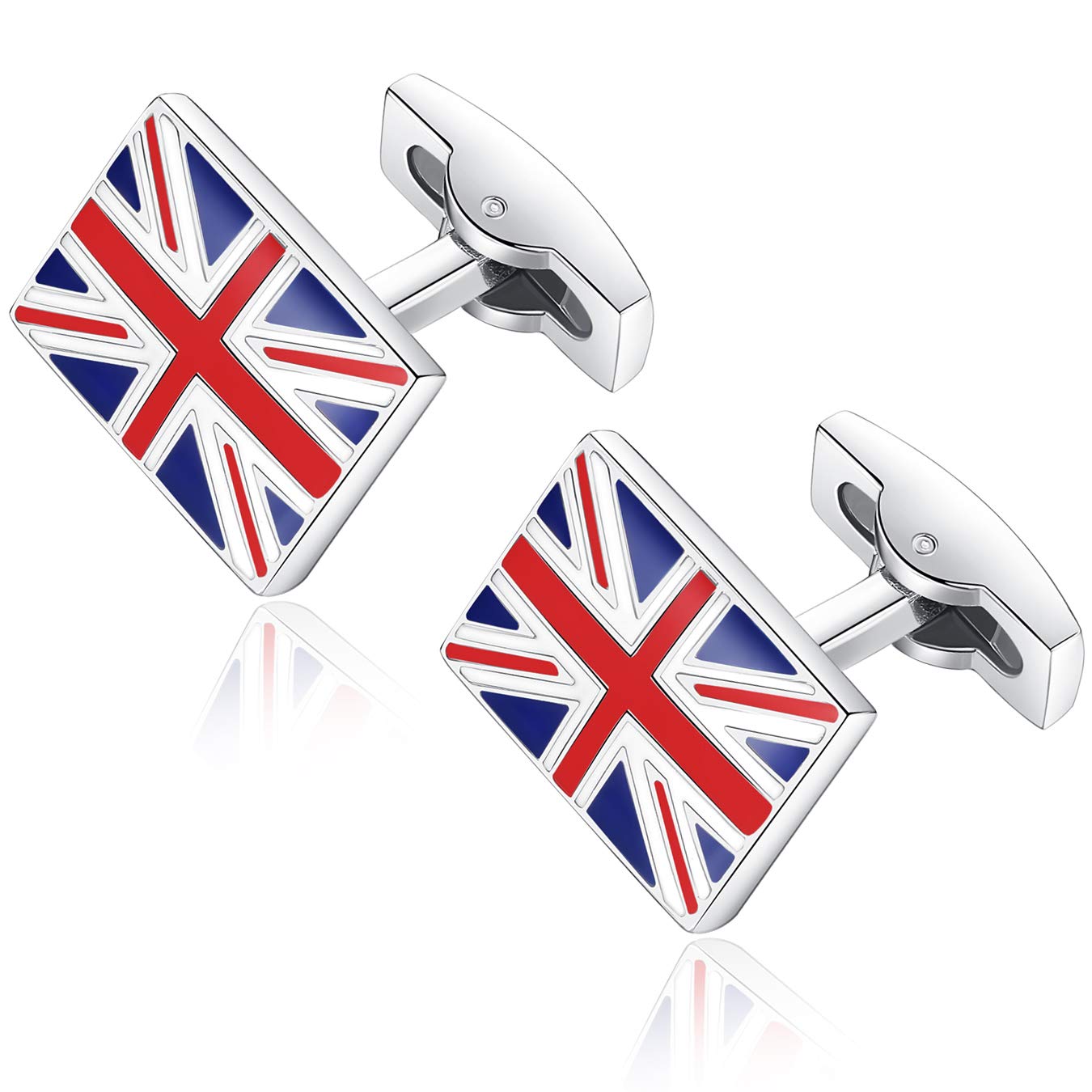 - HONEY BEAR | Union Jack Flag Cufflinks For Men | Mens Cufflinks For Weddings -