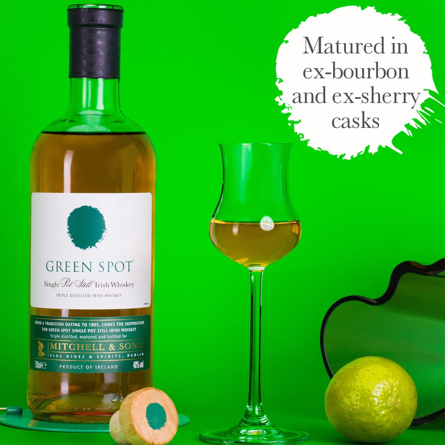 - Green Spot Single Pot Still Irish Whisky with Gift Box | 70cl -