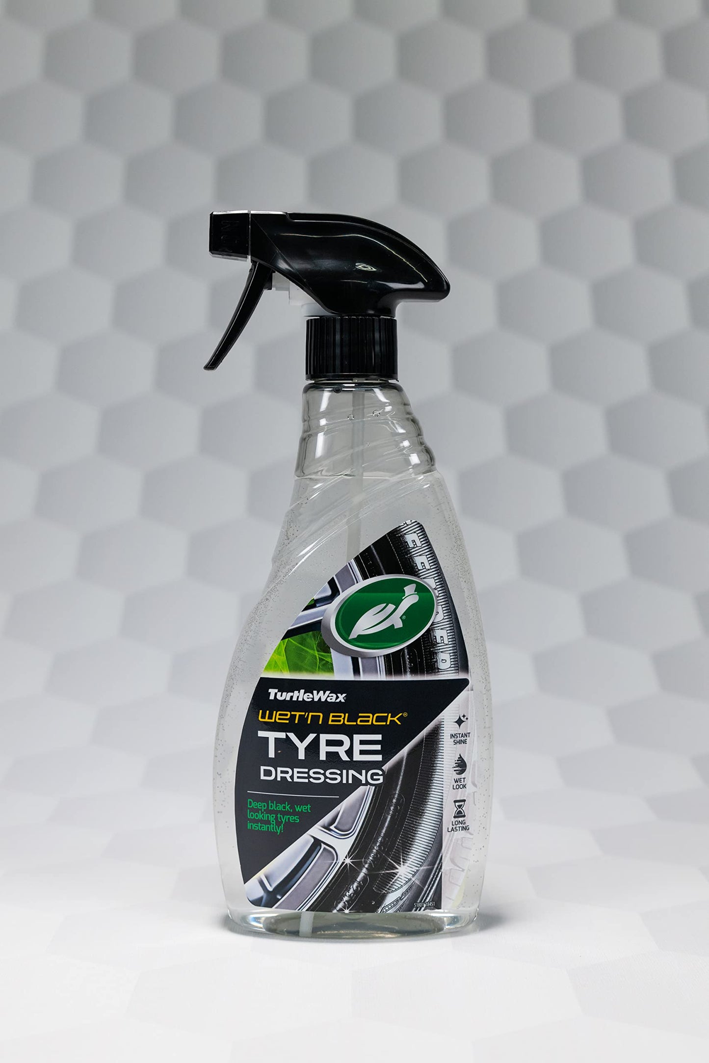 - Turtle Wax 51801 Spray | Wet n Black Car Tyre Dressing | Instant Deep Black Wet Looking Tyres | 500ml -