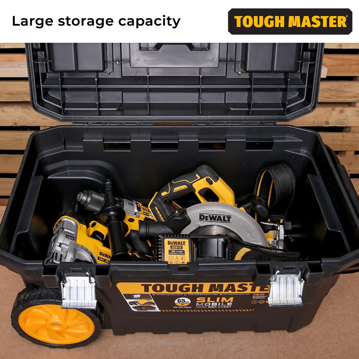 - Tool Box On Wheels | Heavy-Duty Large Toolbox | Mobile Storage Box -