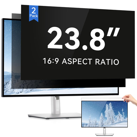 - IPROKKO [2 Pack 23.8 Inch Computer Privacy Screen Filter | Removable Anti Glare Blue Light Scratch Protector Film for 23.8inch Computer 16:9 Widescreen Monitor -