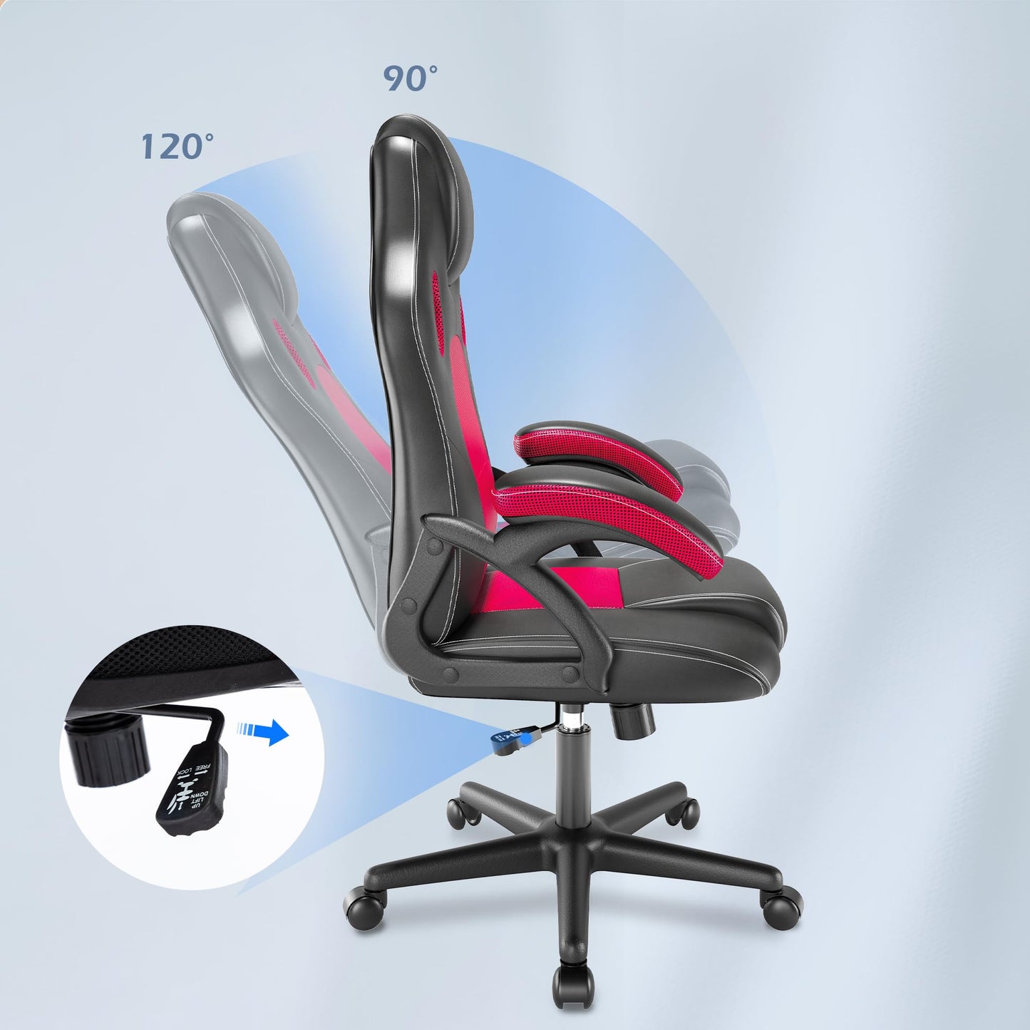 - Play Haha | Gaming Chair | Office Swivel Chair | Ergonomic | Leather PC Gaming Chair -