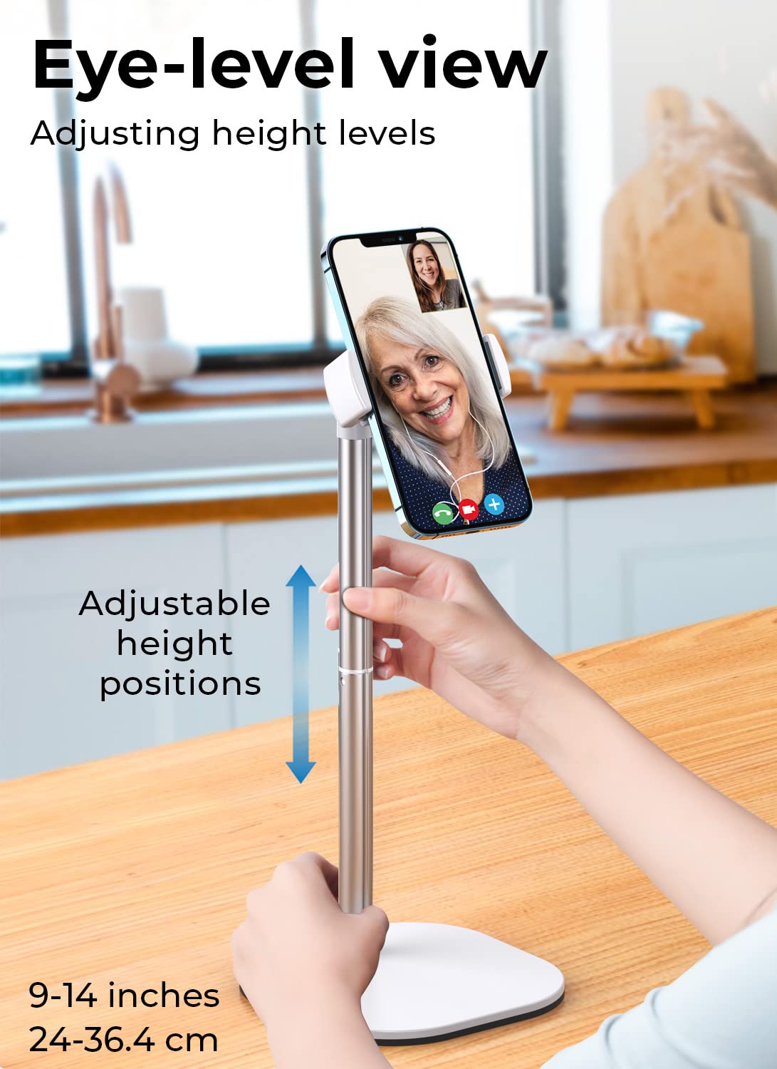 Cooper ChatStand - Height Adjustable Mobile Phone Stand for Desk | Mobile Phone Holder, Desk Phone Holder for Filming, Desk Phone Stand for Filming, iPhone Stand, Mobile Phone Accessories