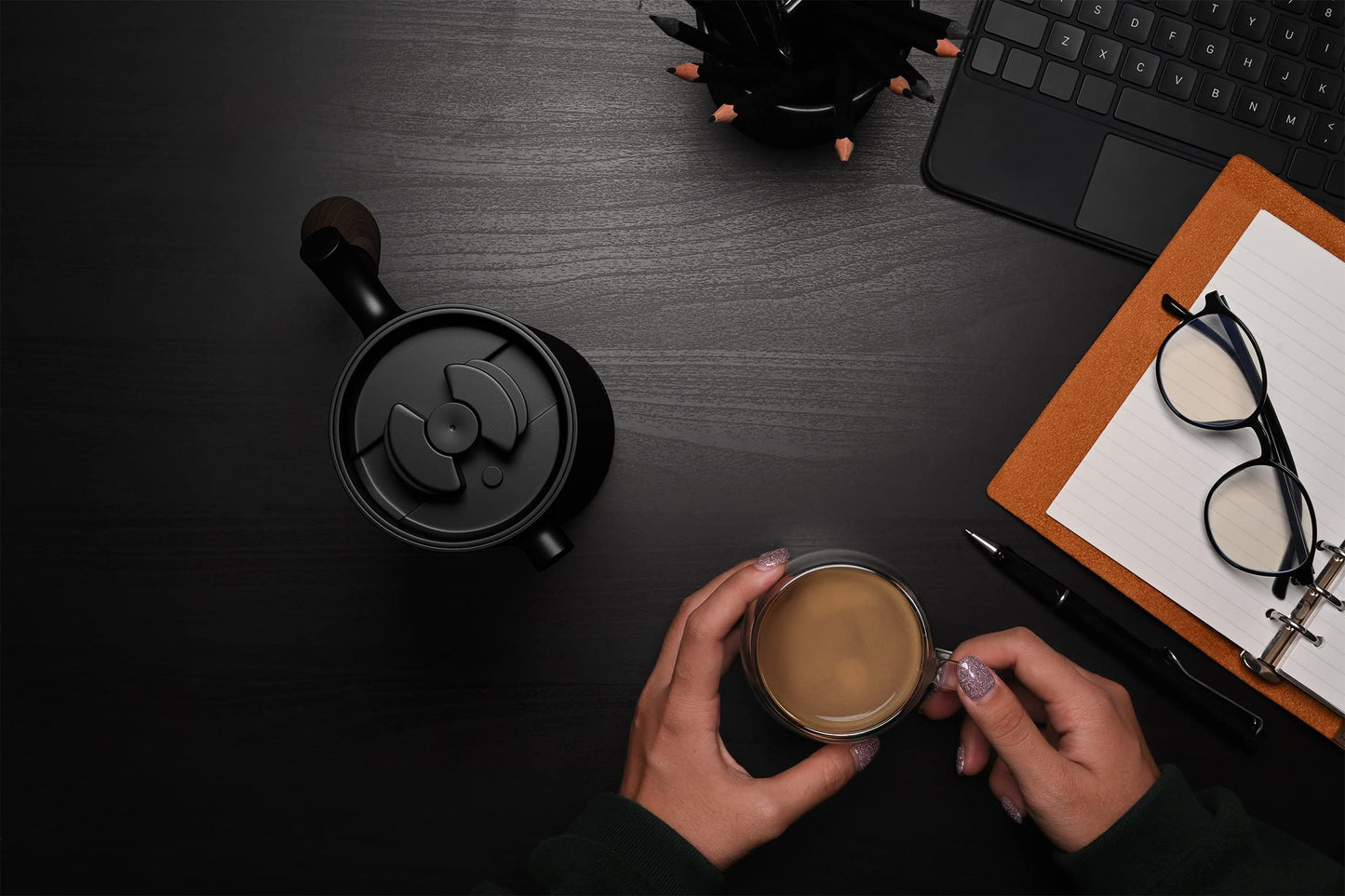 - Heemburg French Press Thermal Coffee Maker | Cafetière | Thermo Double Wall Insulated -