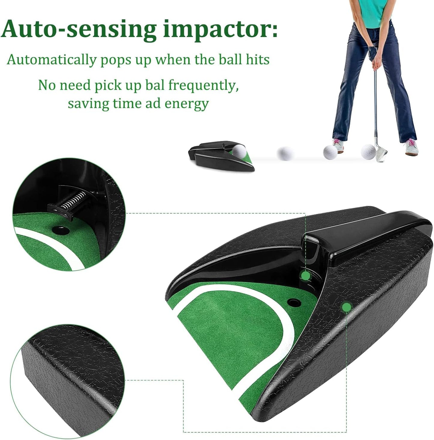 - Jind Golf Automatic Putting Cup | Golf Ball Automatic Putting Returning Machine -