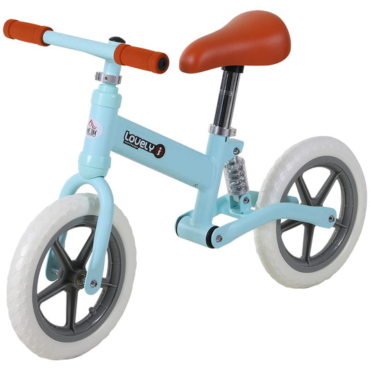 - HOMCOM 12" Kids Balance Bike | No Pedal Bicycle | 2-5 Years Gift for Boys Girls -